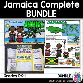 Preview of Jamaica Complete Country Study for Early Readers - Jamaica Country Bundle