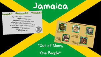 Preview of Jamaica Country Study for Elementary Library Geography History Culture STEM