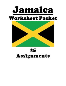 Preview of Jamaica Country Worksheet Packet (25 Assignments)