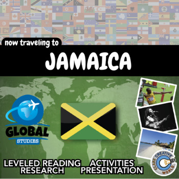 Preview of Jamaica - Global Studies - Leveled Reading, Activities, Slides & Digital INB