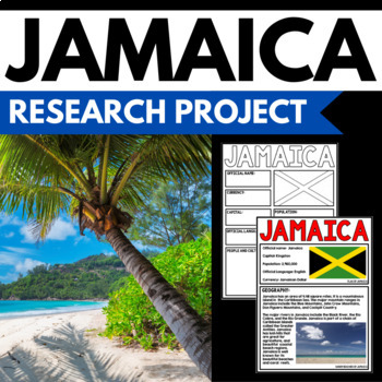Preview of Jamaica Research Project - Country Study Research Templates - Reading Activity