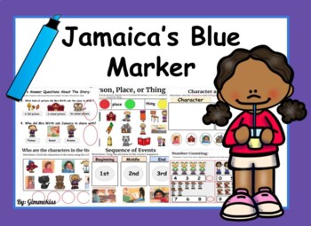 Preview of Jamaica's Blue Marker for Google Slides and Distant Learning