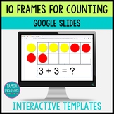 Digital 10 frame for addition and subtraction problems Goo