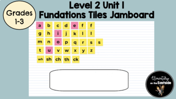 Preview of Jamboard Unit 1 Phonics Tiles