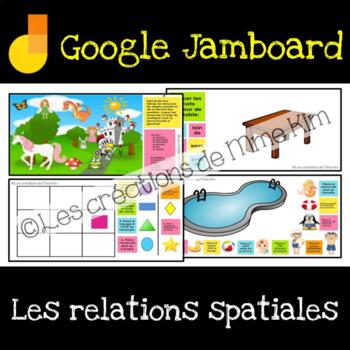 Preview of Google Jamboard : Les relations spatiales (sens de l'espace)