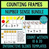 Math BUNDLE  - digital counting frames (10 & double 10 frames)