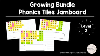 Preview of Jamboard Phonics Tiles Bundle (Level 2 - Units 1-17)