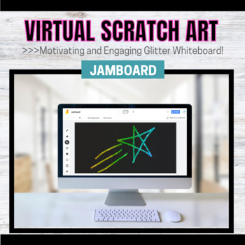 Preview of Jamboard Template for OT/Art: Magic Glitter Scratch Art
