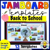 Jamboard Templates: Beginning of the Year Back to School I