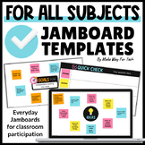 Google Jamboard Templates Question of the Day Exit Tickets