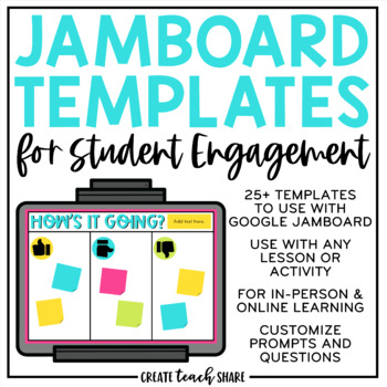 Preview of Jamboard Templates for Student Engagement | Google Activities | Lesson & Prompts