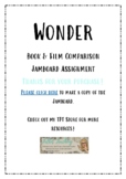 Jamboard Wonder Novel & Film Comparison Activity Language 