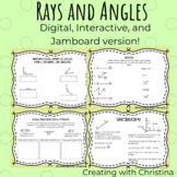 Jamboard and Google Slides Rays and Angles- Common Core lesson