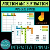 Jamboard BUNDLE Online math manipulatives for addition & s