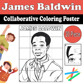 James Baldwin Collaborative Coloring Poster | Pride Month 