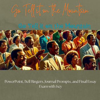 Preview of James Baldwin, Go Tell it on the Mountain Bundle: power point, activities & exam
