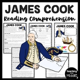Explorer James Cook Biography Reading Comprehension Worksh