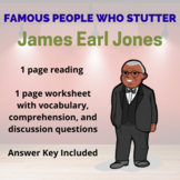 James Earl Jone: Famous People Who Stutter {Fluency Readin