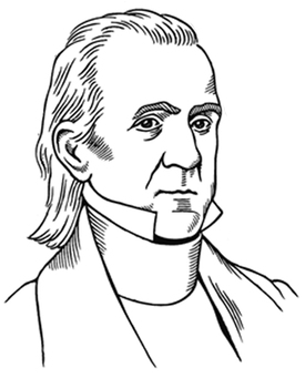 Preview of James K Polk 4 PDFs for poster print and color 14x18, 21x27, 28x36, 35x45