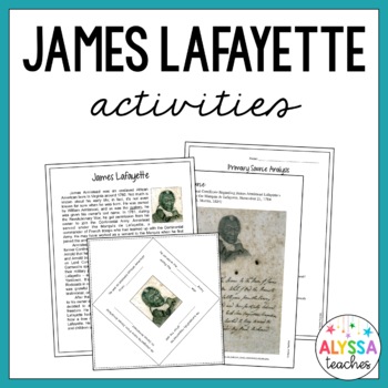 Preview of James Lafayette Passage and Primary Source Activity (VS.5b)