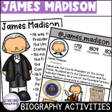 James Madison Biography Activities, Worksheets, & Reports 