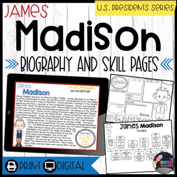 Preview of James Madison Biography | U.S. Presidents 