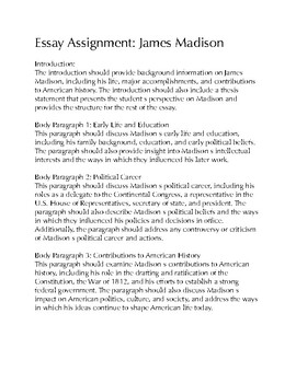 james madison essay