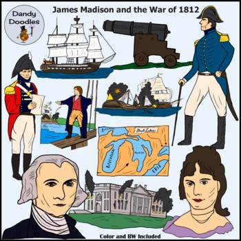 Preview of James Madison and the War of 1812 Clip Art