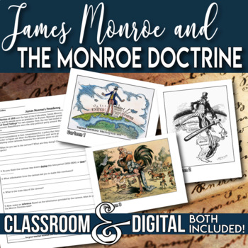 Preview of James Monroe and the Monroe Doctrine Cartoon Analysis