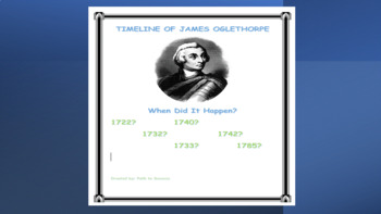 Preview of James Oglethorpe's Timeline of Important Events - Google Doc or Printable