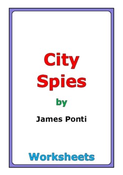 Preview of James Ponti "City Spies" worksheets
