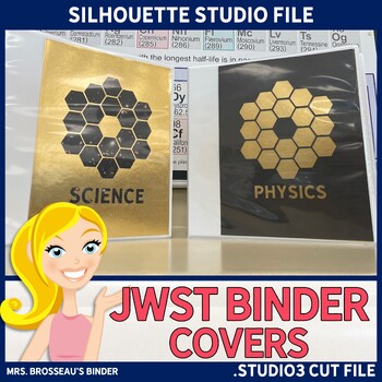Preview of James Webb Space Telescope Inspired Binder Covers - Silhouette Studio Cut Files