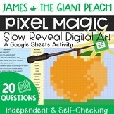 James and the Giant Peach Pixel Art Comprehension Activity