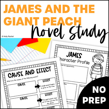 Preview of James and the Giant Peach Novel Study