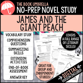 James and the Giant Peach Novel Study { Print & Digital }