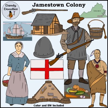 Preview of Jamestown Colony Clip Art