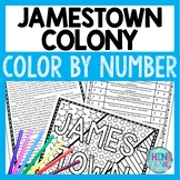 Jamestown Colony Color by Number, Reading Passage and Text