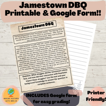 Preview of Jamestown DBQ