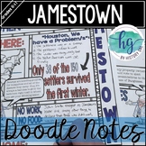 Jamestown Doodle Notes and Digital Guided Notes