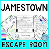 Jamestown ESCAPE ROOM Activity! Reading Comprehension Passages