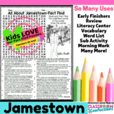 Jamestown Activity: Jamestown Word Search (non-fiction, re
