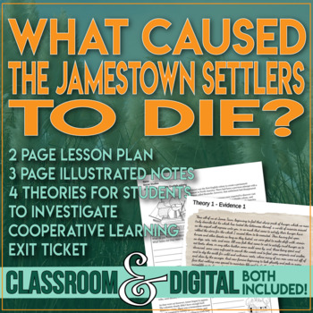 Preview of Jamestown Investigation Critical Thinking 13 Colonies Distance Learning