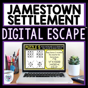 Preview of Jamestown Settlement DIGITAL 360 Escape Room