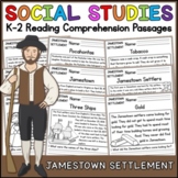 Jamestown Settlement Social Studies Reading Comprehension 