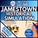 Jamestown Simulation Inquiry Game Activity - US History- P