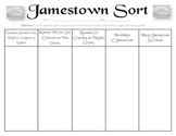 Jamestown Sort (VS.3a, VS.3b, VS.3c, VS.3e, VS.3f)