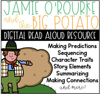 Preview of Jamie O'Rourke and the Big Potato Digital Resource for Google Classroom™ Slides™