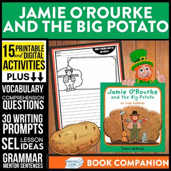 Preview of JAMIE O'ROURKE AND THE BIG POTATO activities St Patricks Day Read Aloud March