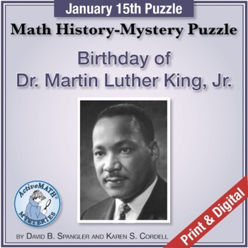 Preview of Jan. 15 Math & Black History Puzzle: Dr. Martin Luther King, Jr. | Graphing