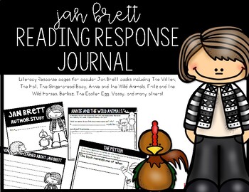 Preview of Jan Brett Author Study Reading Response Journal for K-2